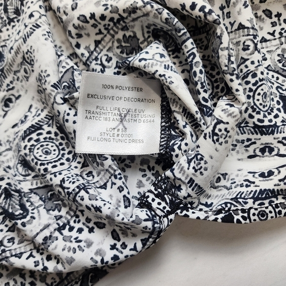 COOLIBAR FIJI Long Tunic, 3/4 Sleeve,  Modest Midi Dress UPF 50+  Size X Small - Picture 10 of 10